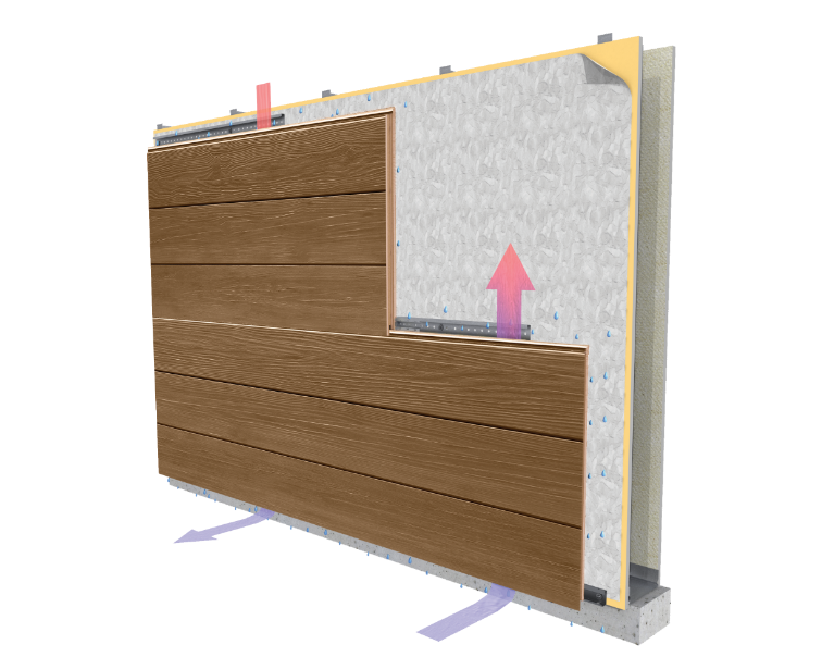 rainscreen cladding system graphic