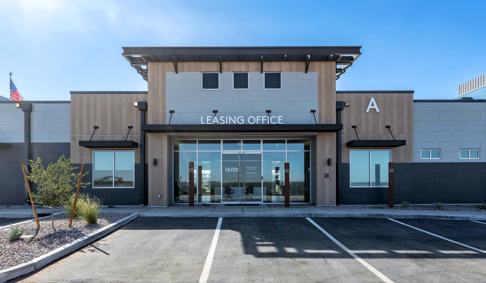 flatz 520 leasing office front