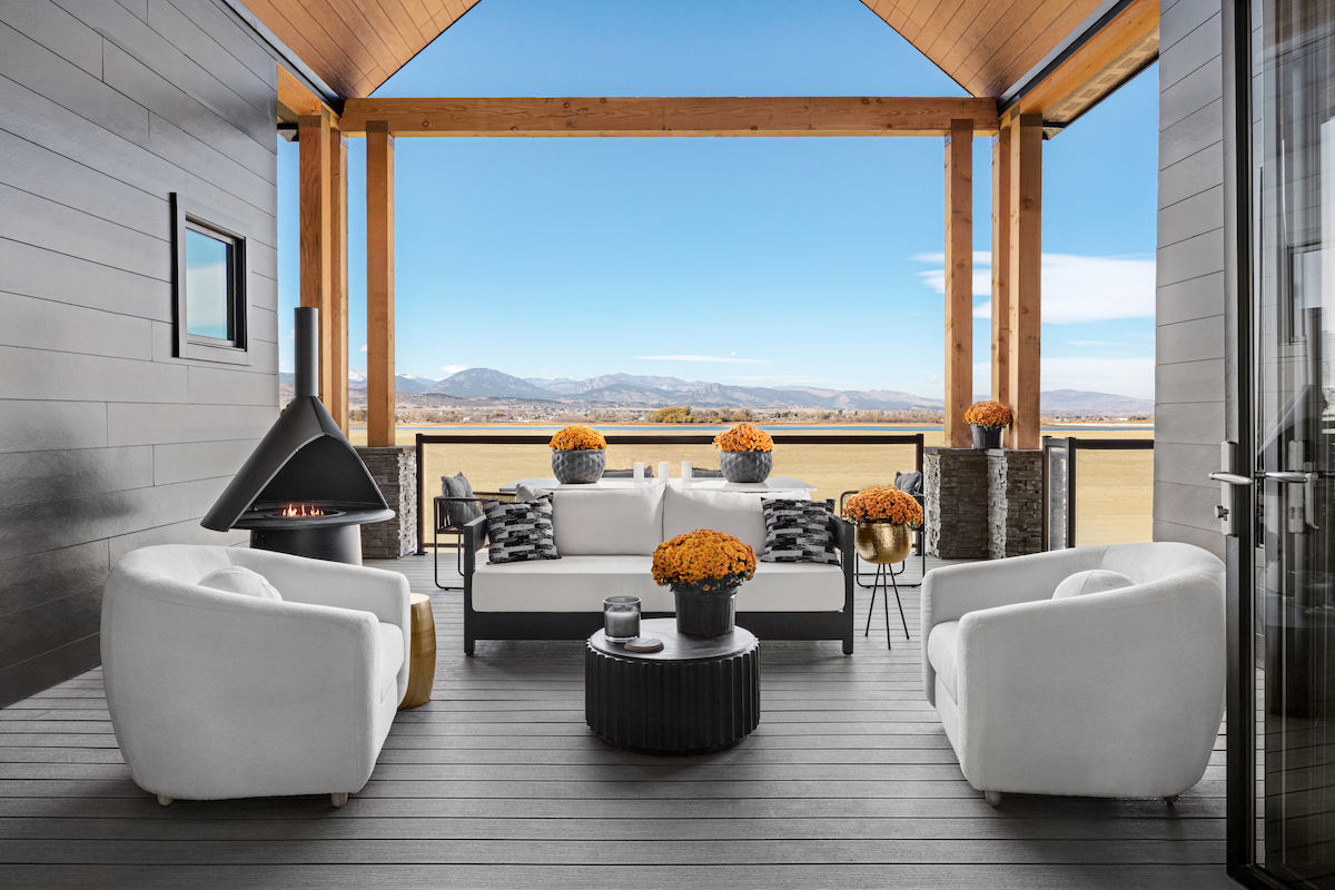 image of patio with VintageWood cladding