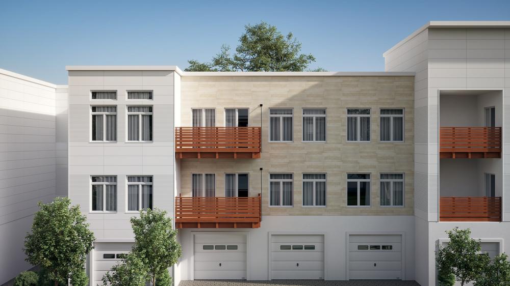 Nichiha’s Natura Wood Series panels and Illumination panels on a multifamily project.