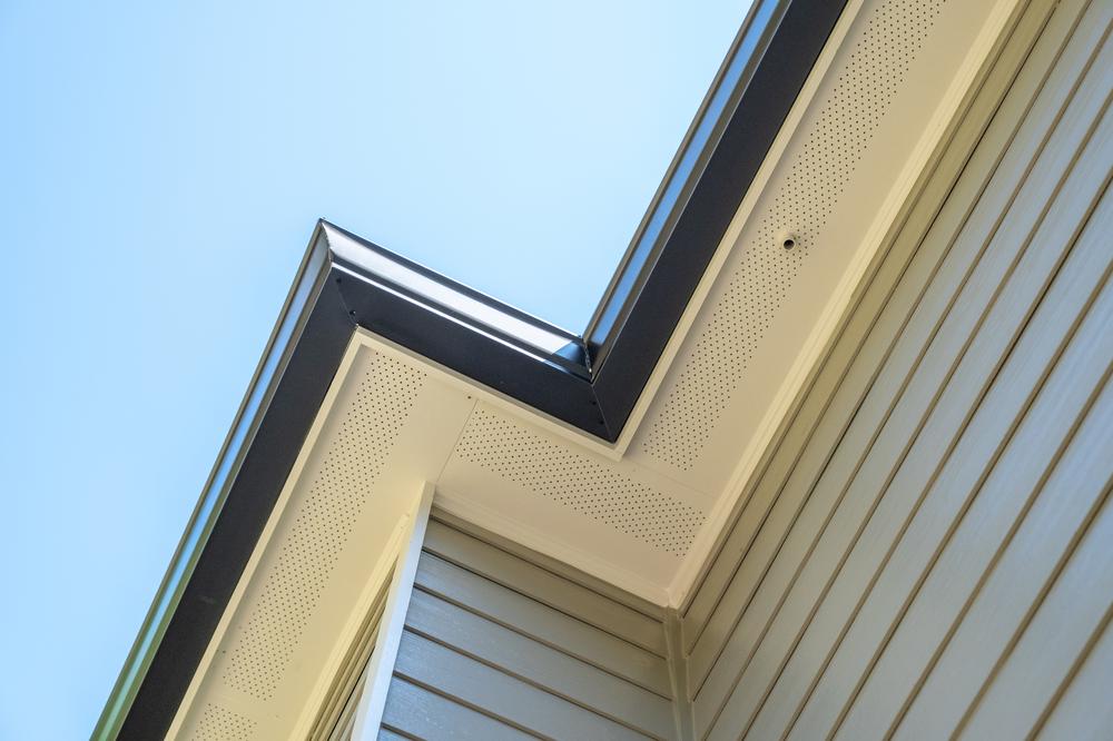 View of soffit vents on the exterior of the home.