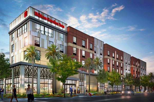 Hilton Garden Inn completed project after modular installation from Nichiha.