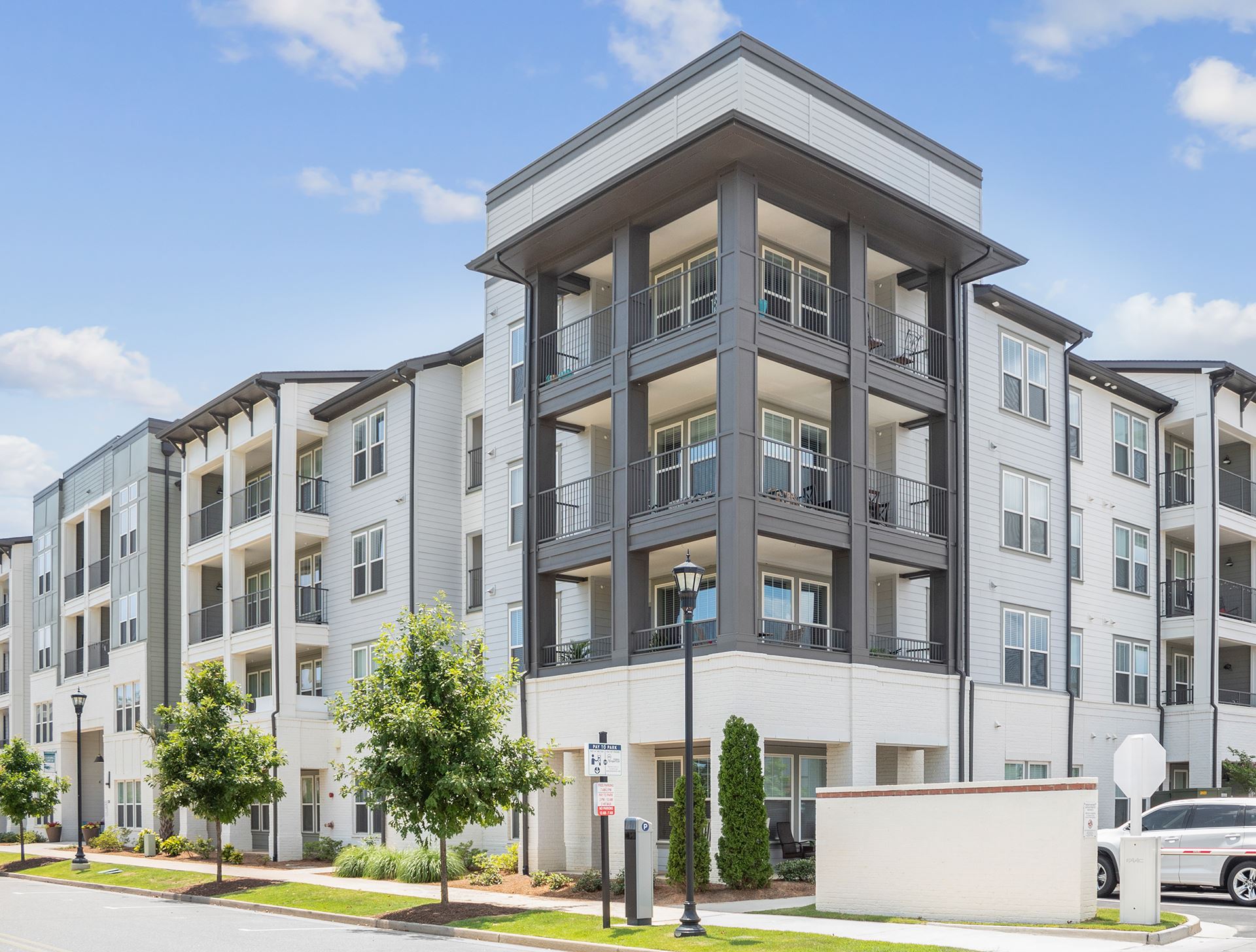 Corner shot of Ironwood Apartments featuring NichiProducts
